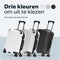 Pathsail® Handbagage Koffer - 40L - Lichtgewicht Trolley met TSA slot & 360° Spinner wielen - Wit