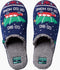 Reef X Tipsy Elves - Pantoffels heren - Imitatie lam gewatteerd voetbed - Blauw
