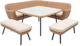 Hoek Eetset Jonah 5-delig - Naturel/Beige