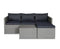 Hoek Loungebank Carthago Chaise longue - Grijs