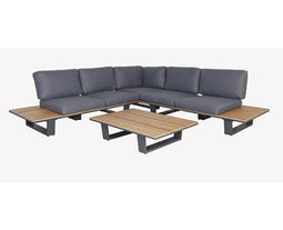 Hoek loungeset Lotte - Antraciet