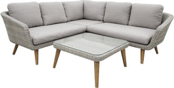 Hoek loungeset Mira - Lichtgrijs