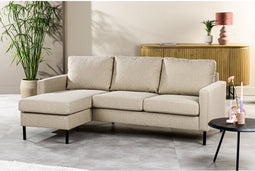 Hoekbank Jurre stof Dillon - Beige | BY-OLAF