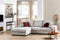 Hoekbank Kiki Links Ribstof Naturel - BY-OLAF - Comfort en Stijl