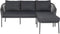 Hoekbank leganes chaiselongue 75x185 cm - Antraciet