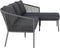 Hoekbank leganes chaiselongue 75x185 cm - Antraciet