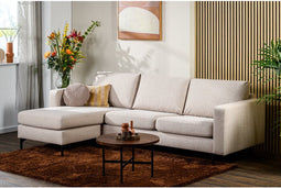 Hoekbank Lieke stof Chloe - Beige | BY-OLAF