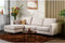 Hoekbank Lieke stof Chloe - Beige | BY-OLAF