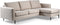 Hoekbank Lieke stof Chloe - Beige | BY-OLAF