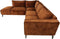 Hoekbank Links 2.5-zits Morgan - 248x261x88 - Adore 96 Bruin - Velours