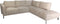 Hoekbank Rechts 2.5-zits Morgan - 261x248x88 - Adore 01 Naturel - Velours/metaal