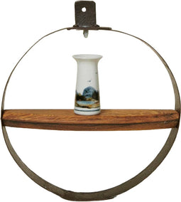 Hoepel met legplank van oude whiskyvaten - 40 cm doorsnede - Handgemaakt - Darach Scotland