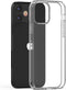 Hoes Geschikt voor iPhone 12 Hoesje Backcover Hybride Transparant Siliconen Case TPU Hoesje + 2 x Screenprotector - Luxe Telefoonhoesje Wallet Case Pasjeshouder PU Leder