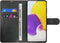 Hoes Geschikt voor Samsung S22 Hoesje Bookcase met Anti Skim Bescherming - Pasjes Cover Vulcano Black - Luxe Telefoonhoesje Wallet Case Pasjeshouder PU Leder