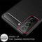 Hoes Geschikt voor Samsung S22 Plus Hoesje Backcover Carbon Style Siliconen Case TPU Hoesje Zwart - Luxe Telefoonhoesje Wallet Case Pasjeshouder PU Leder