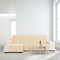 Hoes voor chaise longue met korte armleuning links Eysa AQUA Mosterd 100 x 110 x 290 cm