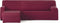 Hoes voor chaise longue met korte armleuning links Eysa BRONX Bordeaux 110 x 110 x 310 cm