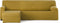 Hoes voor chaise longue met korte armleuning links Eysa BRONX Mosterd 110 x 110 x 310 cm