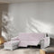 Hoes voor chaise longue met korte armleuning links Eysa MONTBLANC Roze 100 x 110 x 200 cm