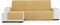 Hoes voor chaise longue met korte armleuning links Eysa MONTBLANC Mosterd 100 x 110 x 290 cm