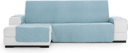 Hoes voor chaise longue met korte armleuning links Eysa MONTBLANC Turkoois 100 x 110 x 200 cm