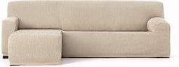 Hoes voor chaise longue met korte armleuning links Eysa TROYA Wit 170 x 110 x 310 cm