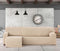 Hoes voor chaise longue met korte armleuning links Eysa TROYA Wit 170 x 110 x 310 cm