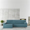 Hoes voor chaise longue met lange armleuning links Eysa BRONX Smaragdgroen 170 x 110 x 310 cm