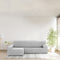 Hoes voor chaise longue met lange armleuning links Eysa THOR Grijs 170 x 110 x 310 cm