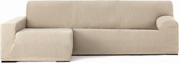 Hoes voor chaise longue met lange armleuning links Eysa TROYA Wit 170 x 110 x 310 cm