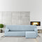 Hoes voor chaise longue met lange armleuning links Eysa ULISES Celeste 110 x 110 x 310 cm