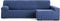 Hoes voor chaise longue met lange armleuning rechts Eysa JAZ Blauw 180 x 120 x 360 cm