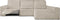 Hoes voor chaise longue met lange armleuning rechts Eysa ROC Wit 180 x 120 x 360 cm
