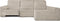 Hoes voor chaise longue met lange armleuning rechts Eysa ROC Wit 180 x 120 x 360 cm