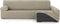 Hoes voor chaise longue met lange armleuning rechts Eysa THOR Beige Linnen 170 x 110 x 310 cm