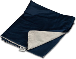 Hoes voor de verzwaringsdeken van Ella | Gemaakt voor de 11kg en 13kg variant van 200x200cm | Gemaakt van 100% biologisch katoen | Blauw & grijs