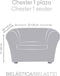 Hoes voor stoel Eysa ROC Beige 110 x 100 x 130 cm