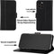 Hoesje Geschikt voor iPhone 12 Pro Luxe Hoesje met Anti Skim Bescherming - Pasjes Bookcase Cover - Black