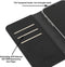 Hoesje Geschikt voor iPhone 12 Pro Luxe Hoesje met Anti Skim Bescherming - Pasjes Bookcase Cover - Black