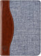 Hoesje Geschikt voor Kobo Clara 2E Jeans Sleepcover - Book Case Hoes Cover - Blauw / Cognac - ereader hoesje - cover