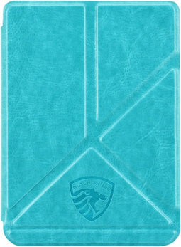 Hoesje Geschikt voor Kobo Clara 2E Origami Sleepcover - Book Case Hoes Cover - Turquoise - ereader hoesje - cover