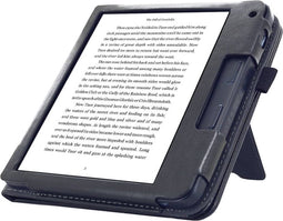 Hoesje Geschikt voor Kobo Libra 2 Hoes ZONDER SLAAP FUNCTIE Beschermhoes Cover Zwart - ereader hoesje - cover