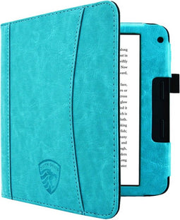 Hoesje Geschikt voor Kobo Libra 2 Sleepcover Luxe Hoes Turquoise - ereader hoesje - cover