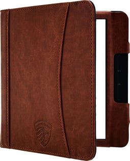 Hoesje Geschikt voor Kobo Libra H2O Sleepcover Luxe Hoes Cognac Bruin - ereader hoesje - cover
