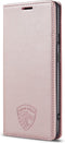 Hoesje Geschikt voor Oneplus Nord N100 met Anti Skim Bescherming - Bookcase Pasjes RFID Beschermd Cover Case Roze Goud - Luxe Telefoonhoesje Wallet Case Pasjeshouder PU Leder