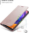 Hoesje Geschikt voor Samsung A31 met Anti Skim Bescherming - Pasjes Bookcase RFID Beschermd Cover - Roze - Luxe Telefoonhoesje Wallet Case Pasjeshouder PU Leder