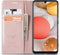 Hoesje Geschikt voor Samsung A42 met Anti Skim Bescherming - Pasjes Bookcase RFID Beschermd - Roze - Luxe Telefoonhoesje Wallet Case Pasjeshouder PU Leder