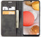 Hoesje Geschikt voor Samsung A42 met Anti Skim Bescherming - Pasjes Bookcase RFID Beschermd - Black - Luxe Telefoonhoesje Wallet Case Pasjeshouder PU Leder