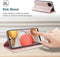 Hoesje Geschikt voor Samsung A42 met Anti Skim Bescherming - Pasjes Bookcase RFID Beschermd - Roze - Luxe Telefoonhoesje Wallet Case Pasjeshouder PU Leder