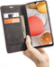 Hoesje Geschikt voor Samsung A42 met Anti Skim Bescherming - Pasjes Bookcase RFID Beschermd - Black - Luxe Telefoonhoesje Wallet Case Pasjeshouder PU Leder